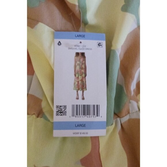 Sanctuary Babydoll Maxi Dress L Tiered Empire Waist Resort Cruise Wedding Shower - Picture 10 of 11